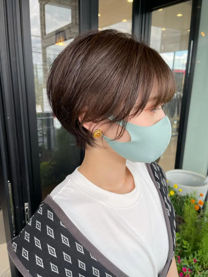 ショート カラー ショートヘア カット ヘアカラー トリートメント ブリーチ/ハイトーン 天童市/SERINAのヘアスタイル