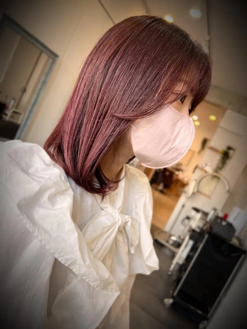 ミディアム 守屋 智紀のヘアスタイル