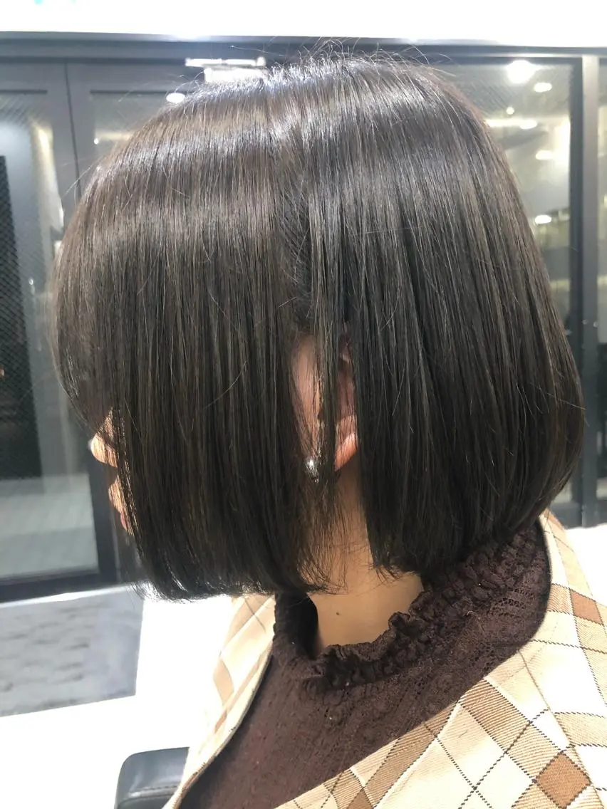 ショート ボブ カット ヘアカラー トリートメント ヘッドスパ 縮毛矯正の達人 ☆ 松本のヘアスタイル