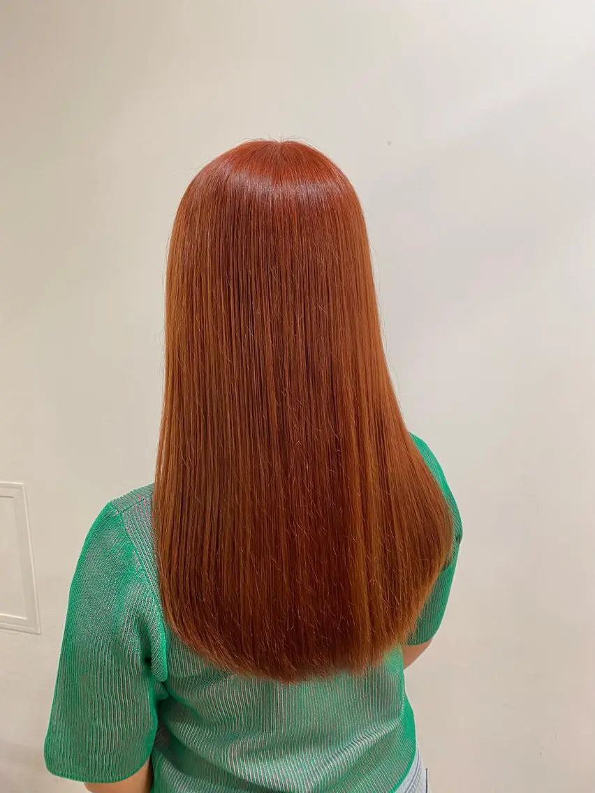 ロング カラー ヘアカラー たなか もえなのヘアスタイル