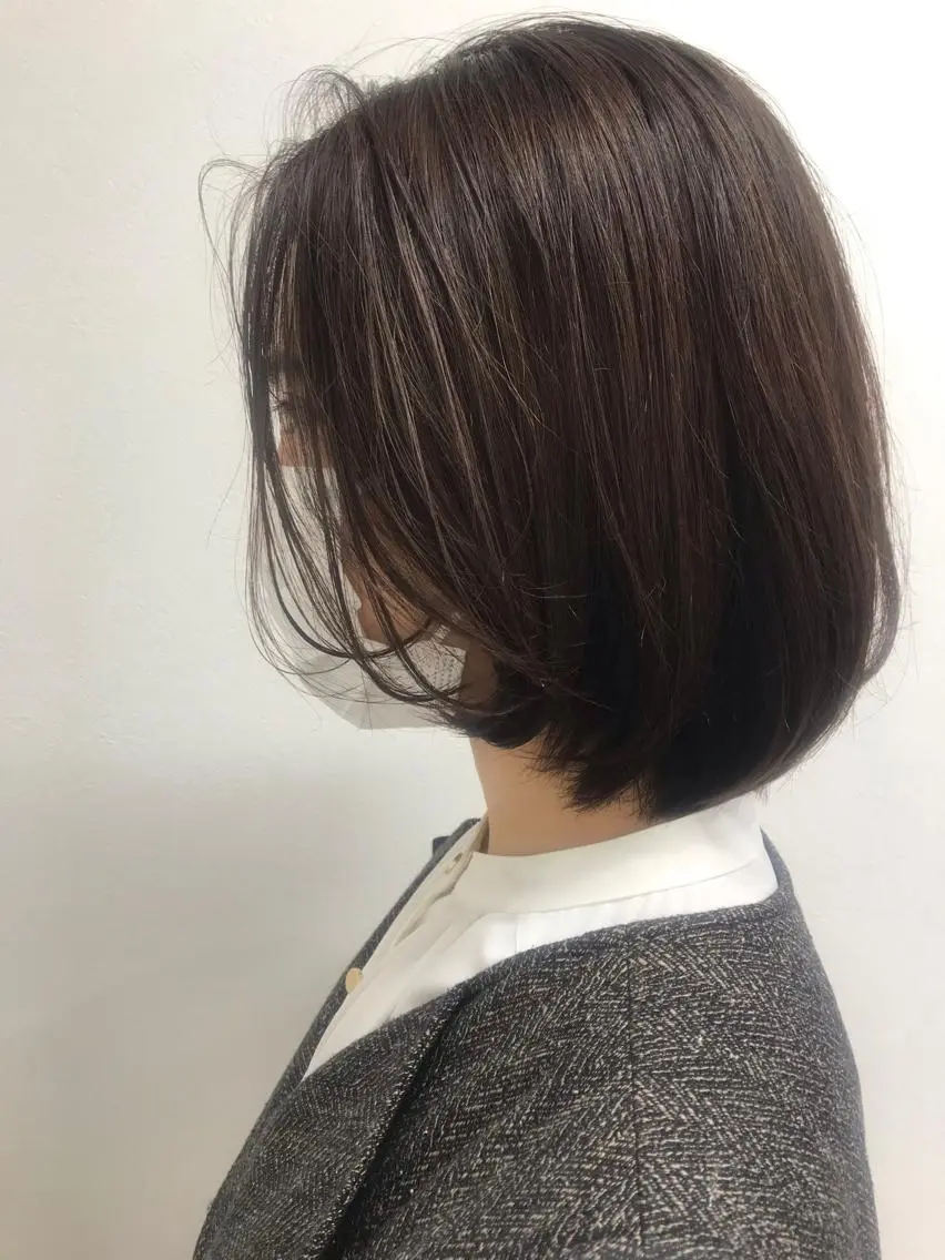 ミディアム アッシュ ヘアカラー 店長福島成美/髪質 改善縮毛矯正/カラーのヘアスタイル