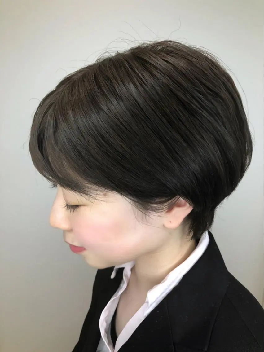 ショート カラー ショートボブ ハンサムショート ボブ ショートヘア 小顔カット カット トリートメント 上田 篤史のヘアスタイル