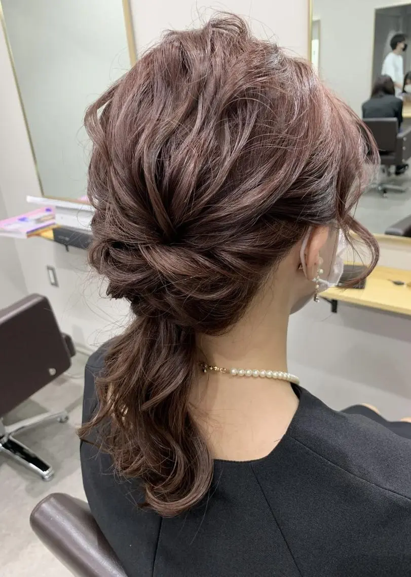 ミディアム ヘアアレンジ 🫧【公式】 Lig.横浜🫧のヘアスタイル