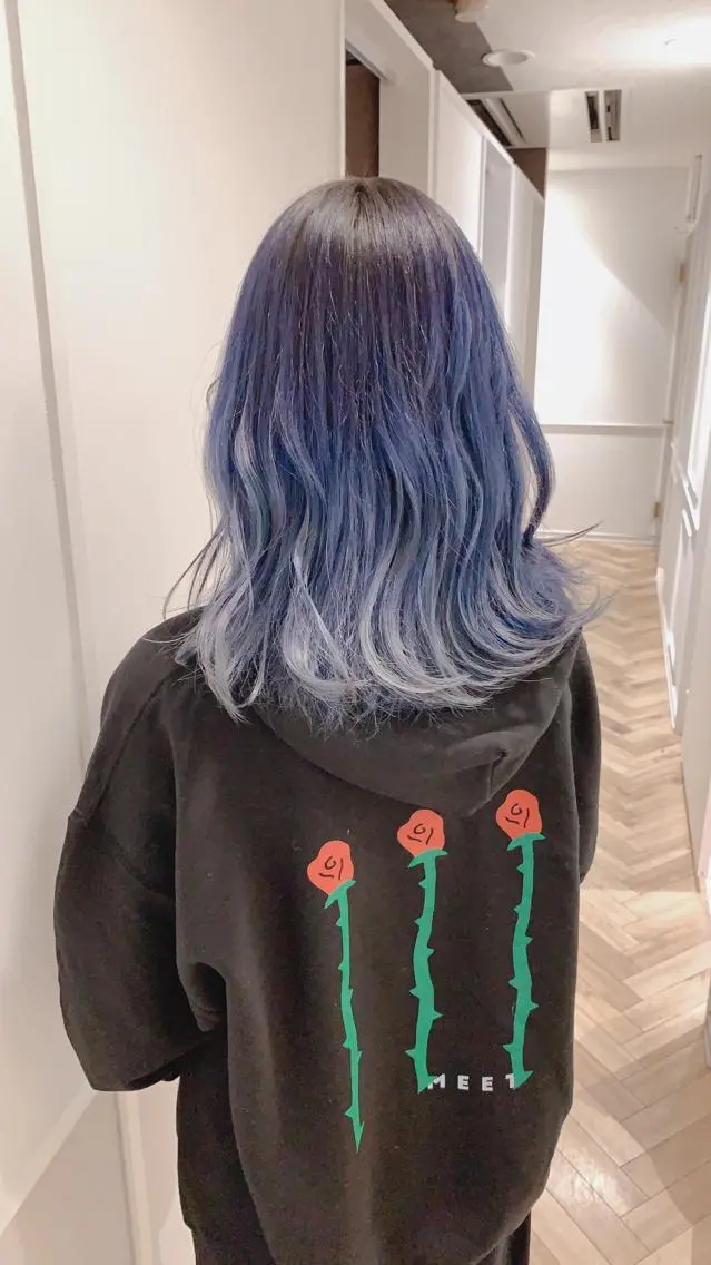 セミロング アッシュ Eleanor川崎店 蝦名 樹希也のヘアスタイル