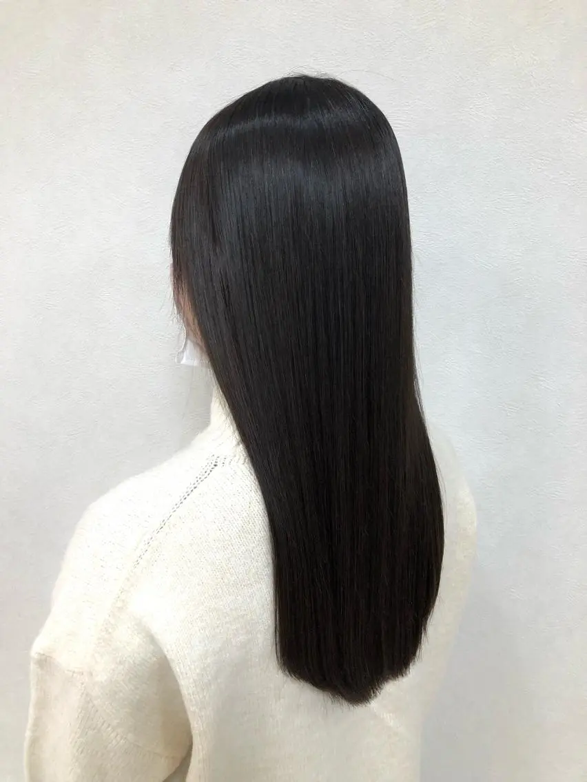 ロング 縮毛矯正 カット 縮毛矯正 トリートメント ショート/白髪ぼかし 君和田若菜のヘアスタイル
