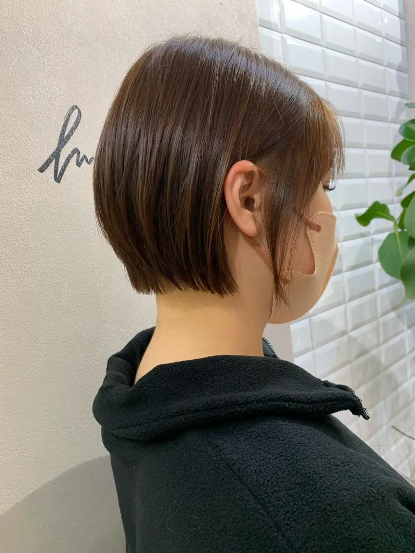 ショート カラー ショートボブ ボブ ショートヘア hubhair レイヤー/透明感のヘアスタイル