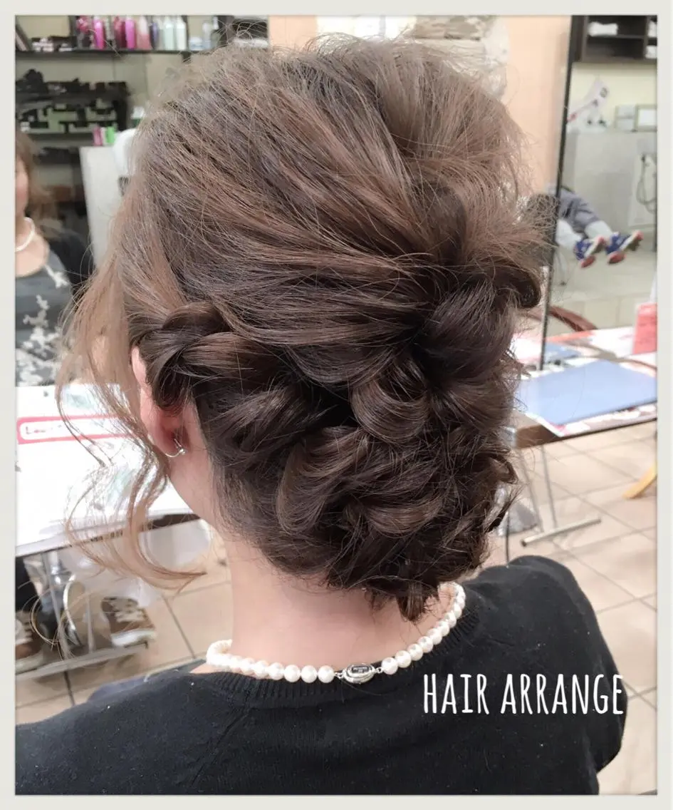 ミディアム ヘアアレンジ _WHITE高槻店 yusukeのヘアスタイル
