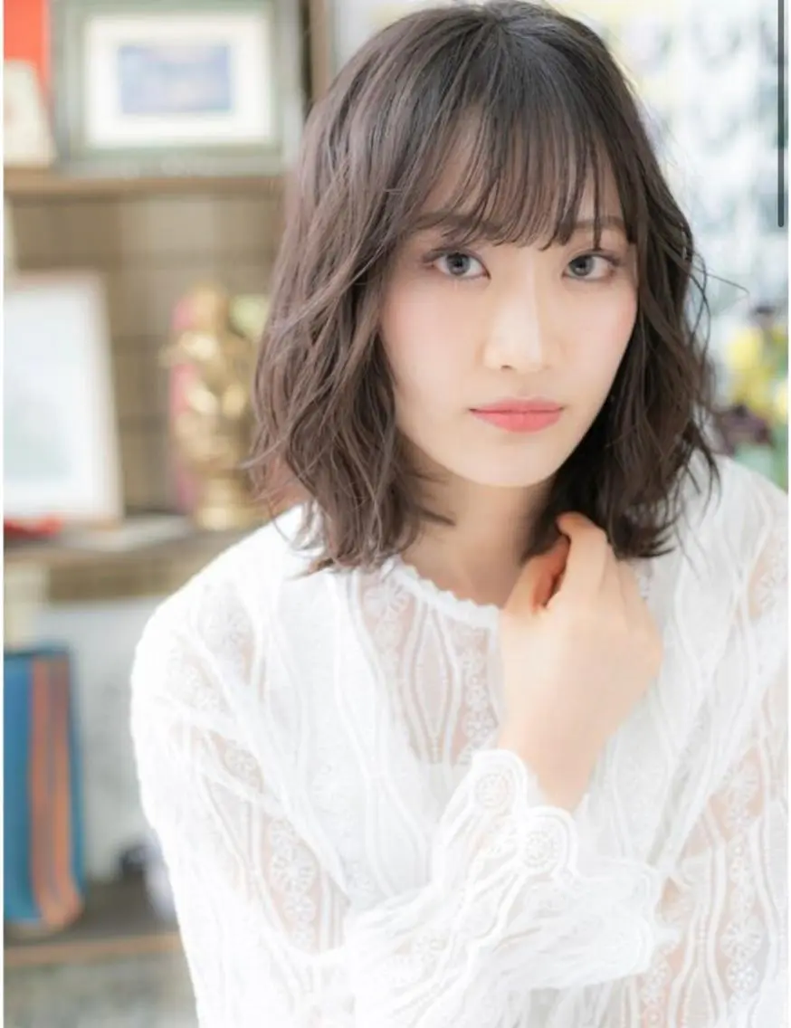 ミディアム カラー パーマ 似合わせカット カット パーマ 後悔はさせません 🔥💪千原一輝のヘアスタイル