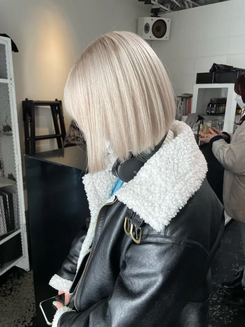 ミディアム カラー カット ヘアカラー トリートメント ryuei /原宿のヘアスタイル