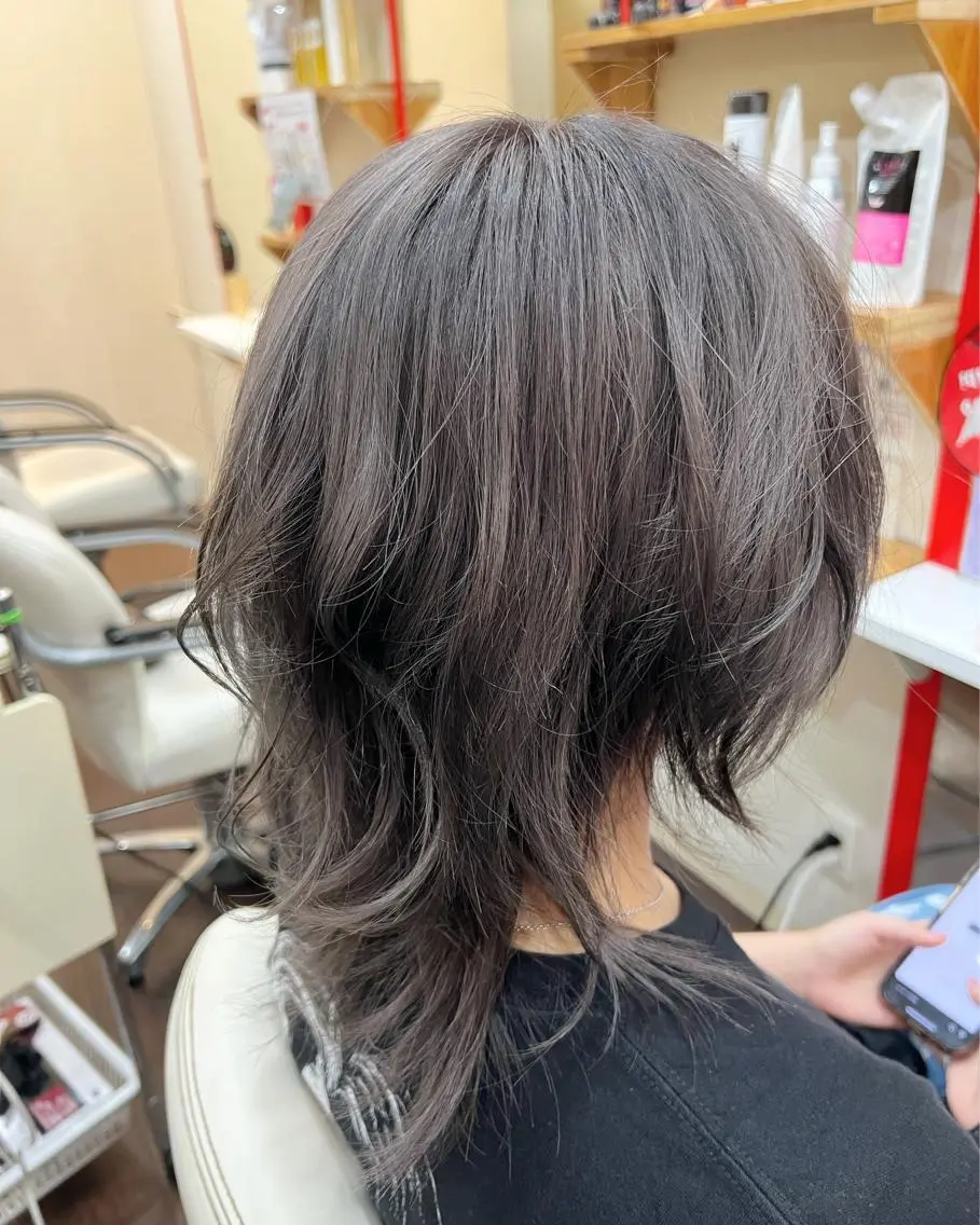 カラー ベージュカラー 透明感カラー グレージュ シルバー シルバーグレージュ まさき✂︎ /ブリーチカラーのヘアスタイル