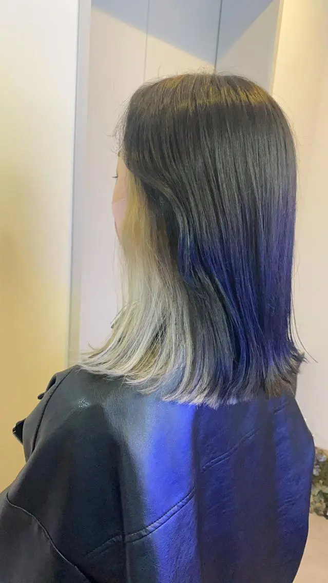 ミディアム カラー ブリーチ インナーカラー カット ヘアカラー トリートメント scene. haraのヘアスタイル