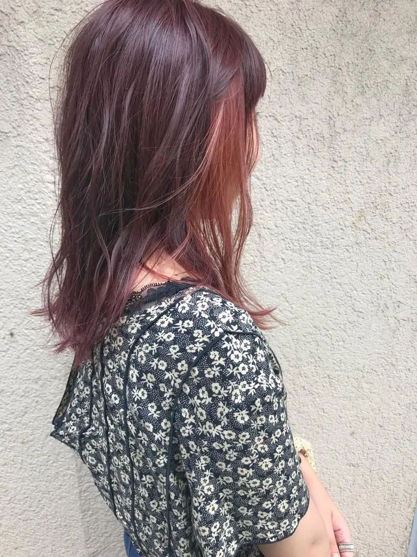 ミディアム カラー パーマ インナーカラー ヘアカラー トリートメント 🧼柴田 健太郎🧼のヘアスタイル