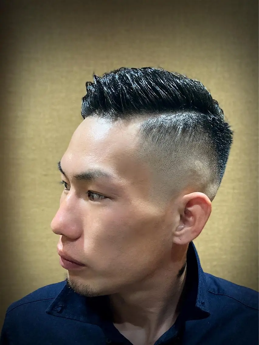 ショート メンズ フェードカット 店長💈山田竜太 BARBERのヘアスタイル