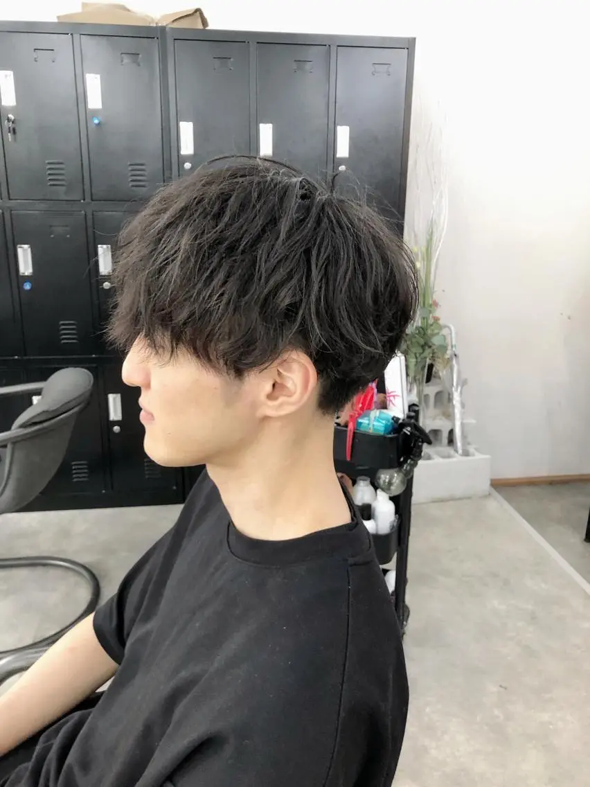 ショート カラー パーマ ヘアアレンジ メンズ キッズ ネイル マツエク・マツパ メンズバレイヤージュ メンズブリーチ メンズハイライト メンズインナーカラー メンズ韓国風 エビスザキレン/メン ズ/心斎橋🌳のヘアスタイル