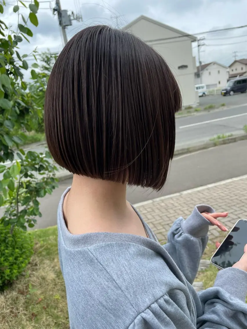ショート ボブ カット 藤村 翔充のヘアスタイル