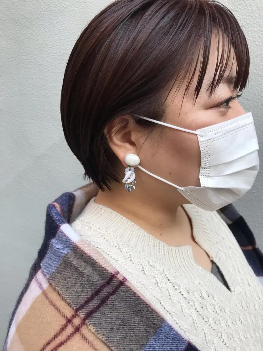 ショート カット ヘアカラー トリートメント ayane⭐️ボブ・ ショート・パーマのヘアスタイル