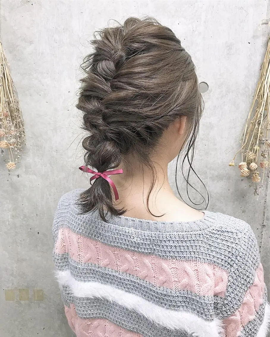 ミディアム カラー ヘアアレンジ Satsuki ✂︎♡のヘアスタイル