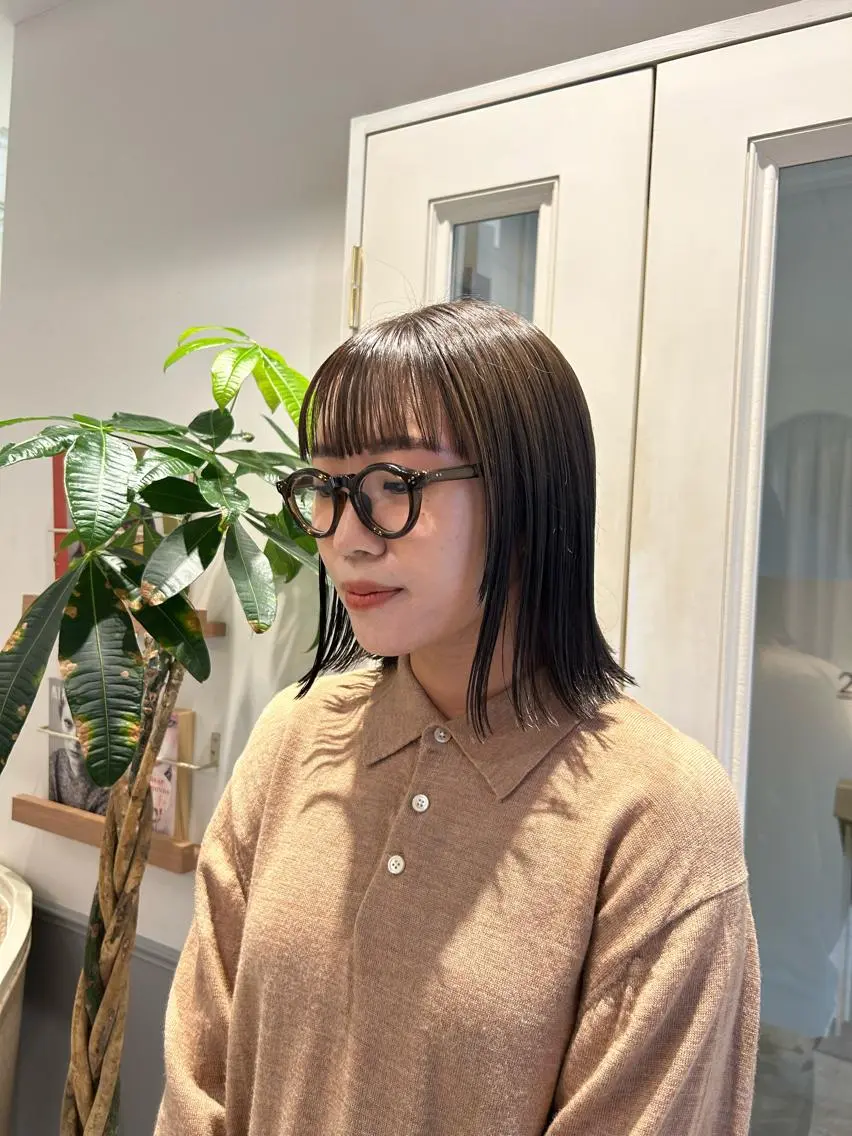 ミディアム 薄暮 マツイ レンのヘアスタイル