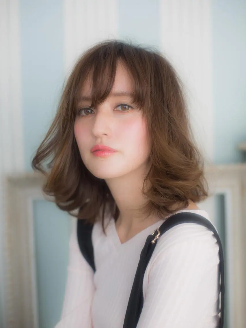 ミディアム カラー パーマ 松島祐介【店長/ トップディレクター】のヘアスタイル