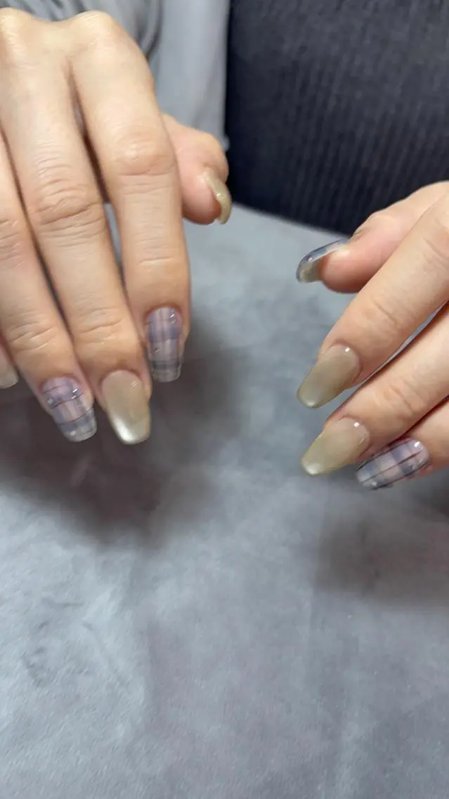 ネイル チークネイル 桜ネイル フラッシュネイル フレンチネイル ジェルネイル ハンドネイル marin/シンプル /オフィスネイルのネイルデザイン