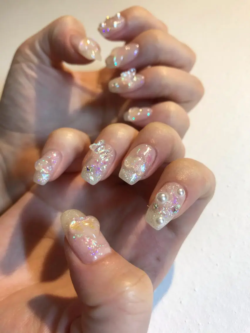 ネイル ラメ(グリッター) emunail あやかのネイルデザイン