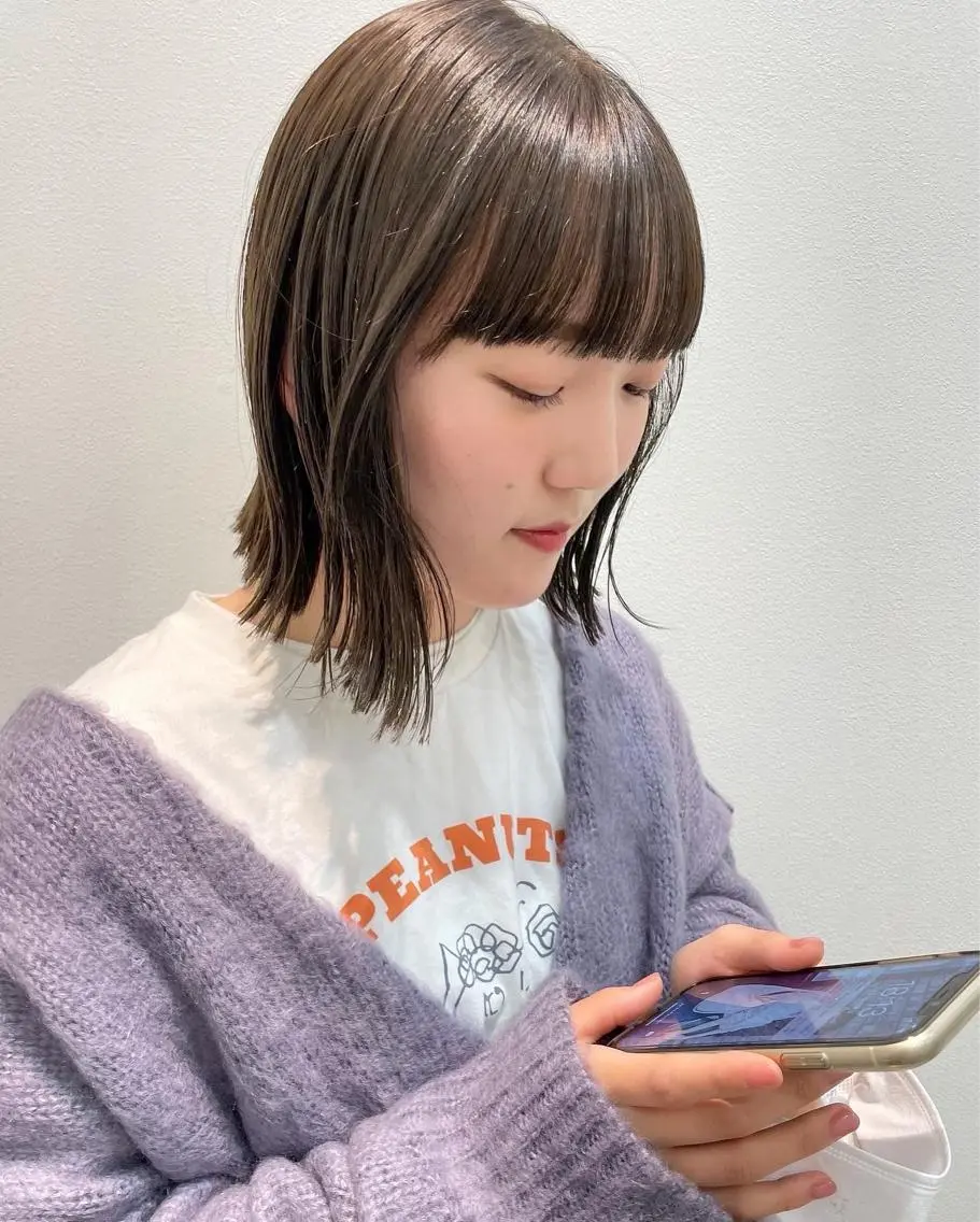 ミディアム mir MIYUのヘアスタイル