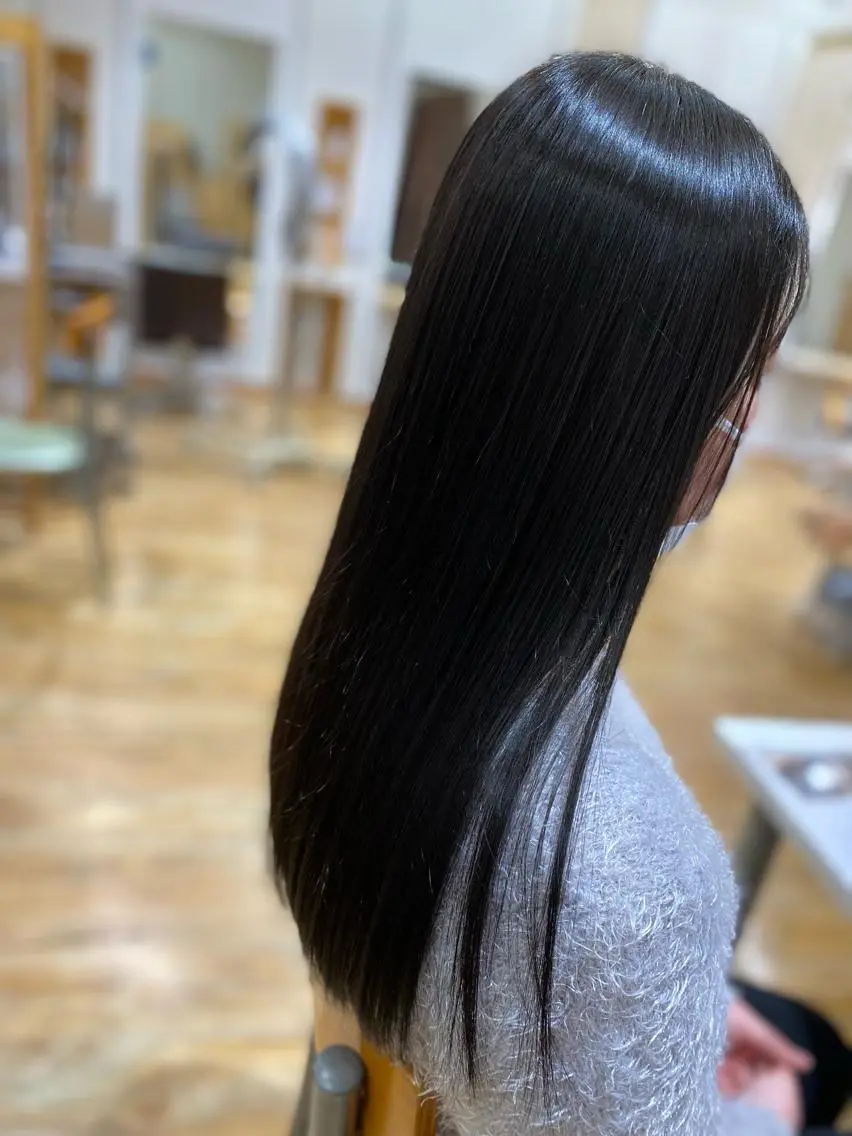 ロング パーマ 縮毛矯正 堀 大輔のヘアスタイル