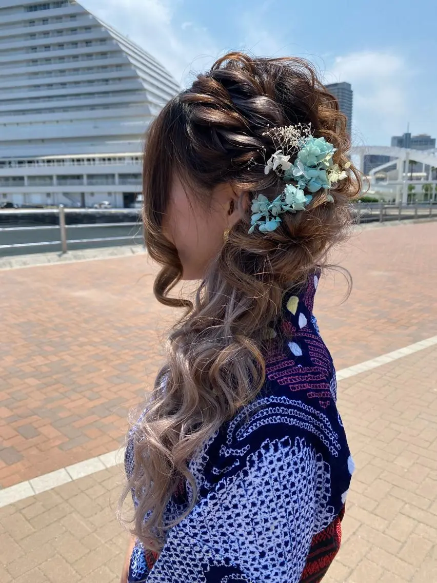 ヘアアレンジ ヘアセット ヘアセットサロン ココのヘアスタイル