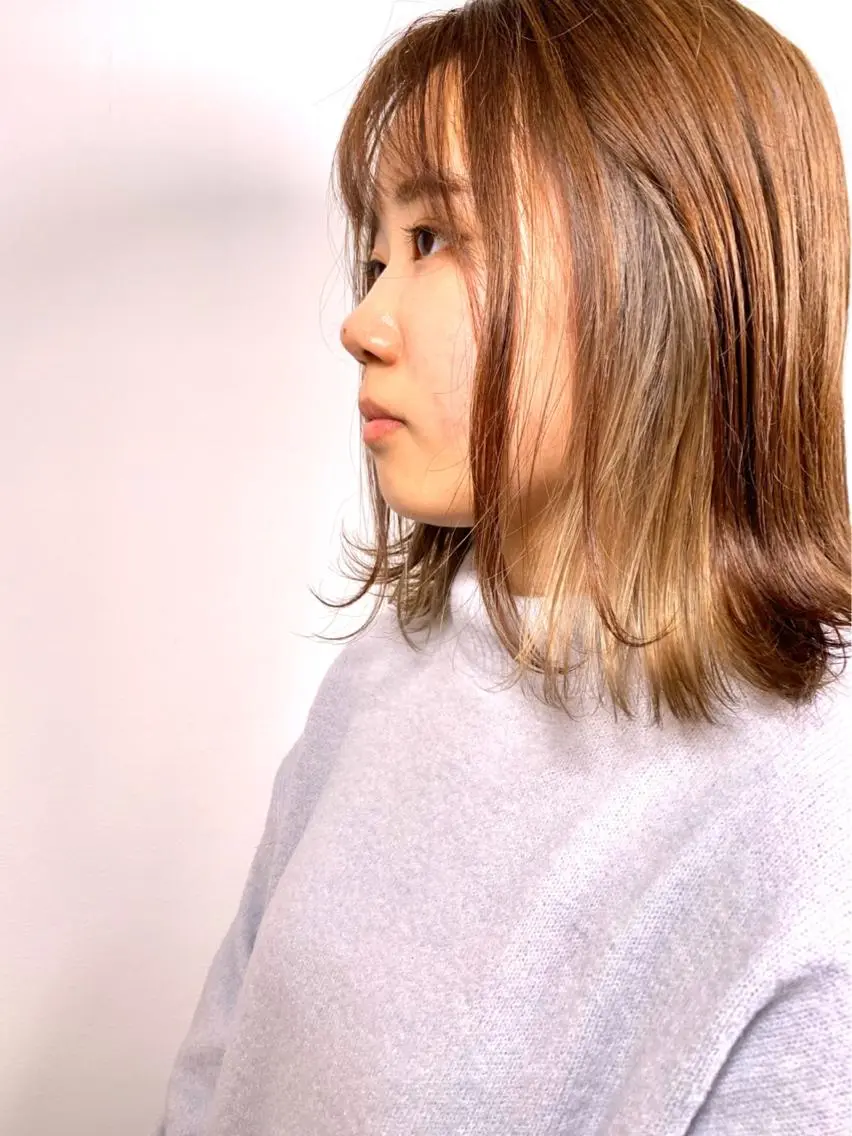 ミディアム カラー よしだ とおいのヘアスタイル