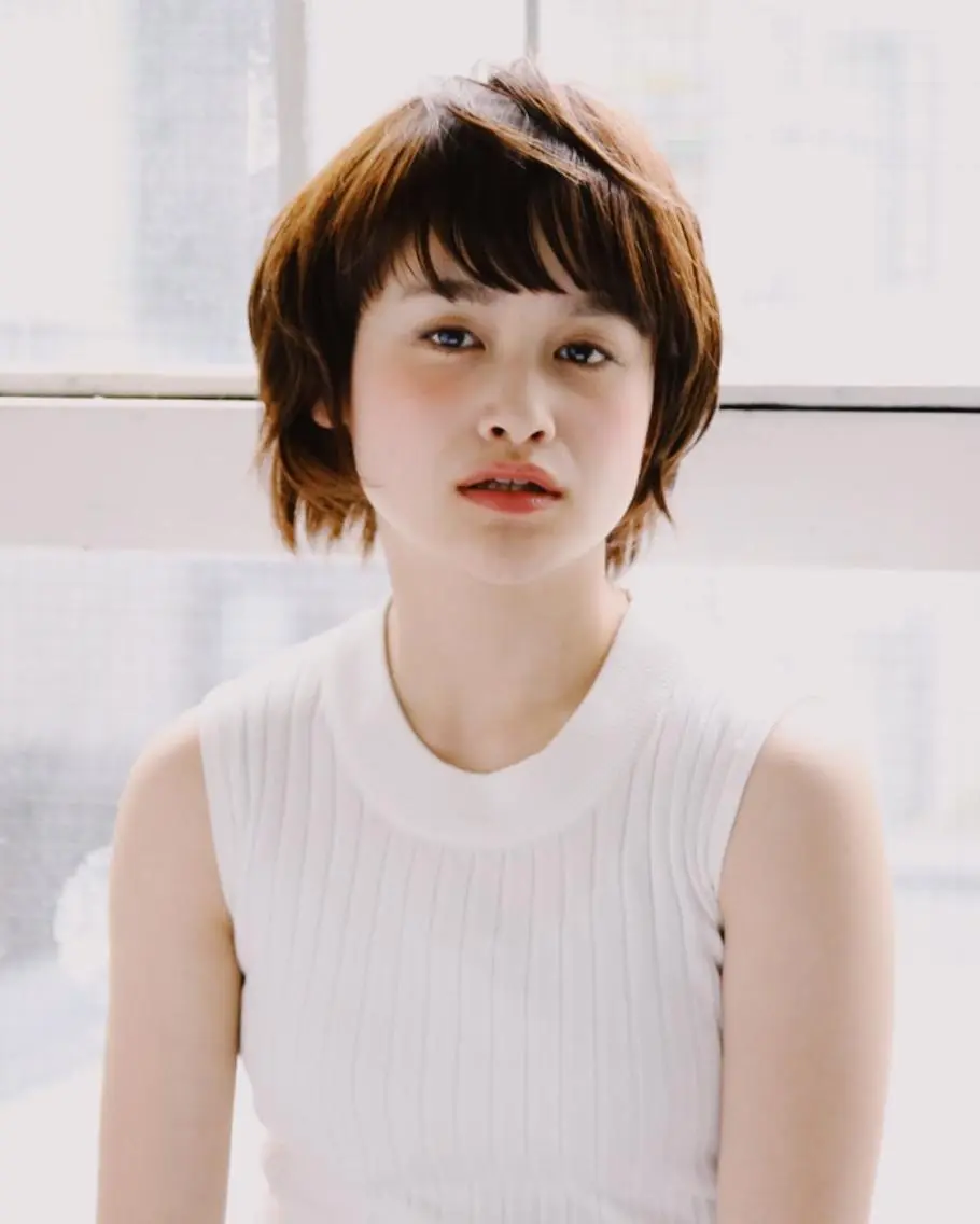 ショート ボブ ショートヘア アンブレラカラー💫 フェイスフレーミングのヘアスタイル