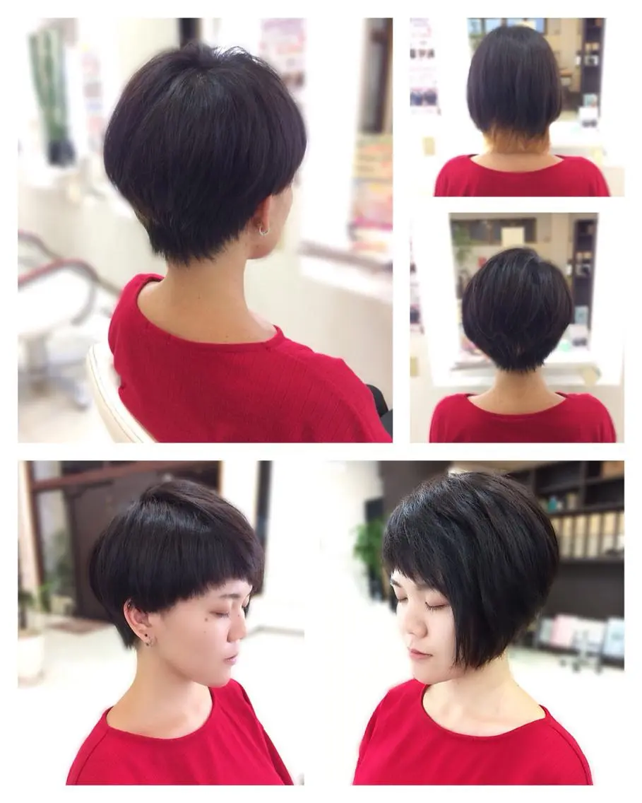 ショート 前下がりボブ ボブ いけだ ゆうのヘアスタイル