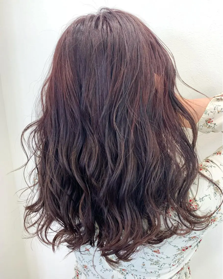 ロング カラー ヘアカラー トリートメント 酸性ストレート/ブリ ーチなし/中村 匠のヘアスタイル