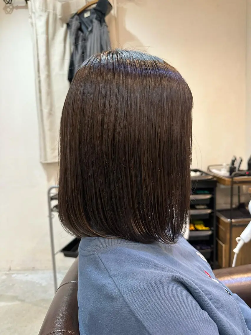 ミディアム 髪質改善 カット ヘアカラー トリートメント 髪質改善🤍艶カラー 🤍きわこのヘアスタイル