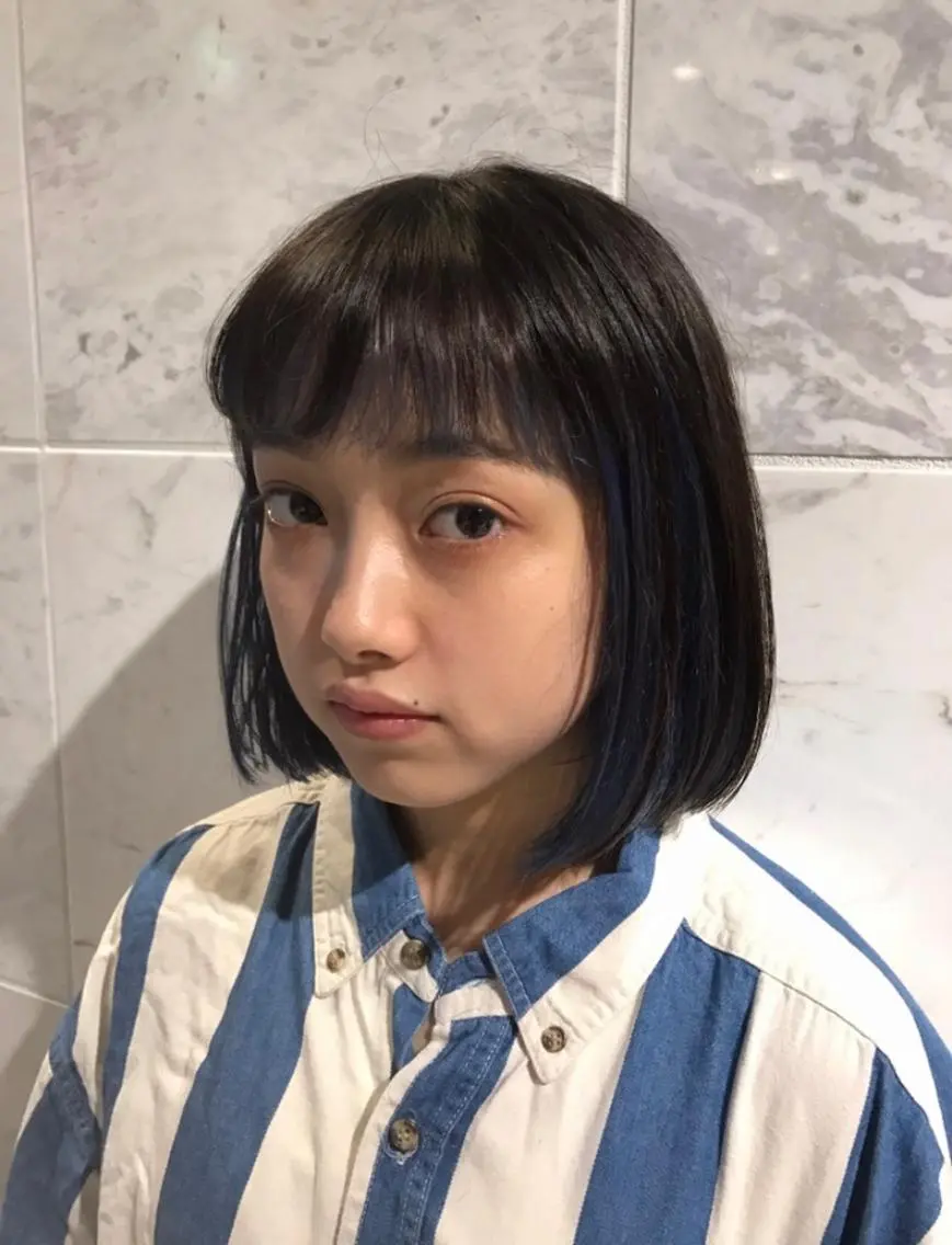 ショート カラー タテイシ アサノのヘアスタイル
