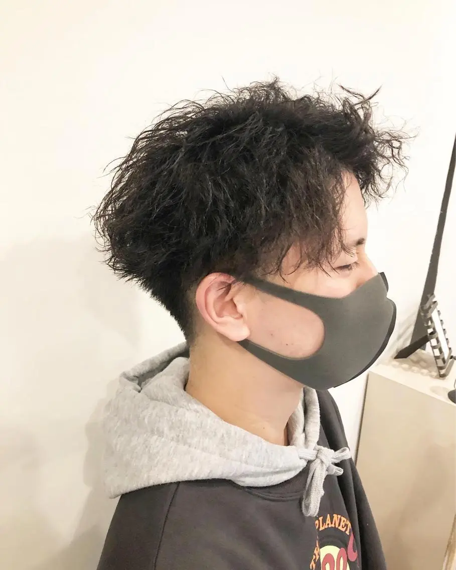 パーマ ヘアアレンジ メンズ カット パーマ トリートメント ヘアセット メンズ特化✂️栗原 侑也のヘアスタイル