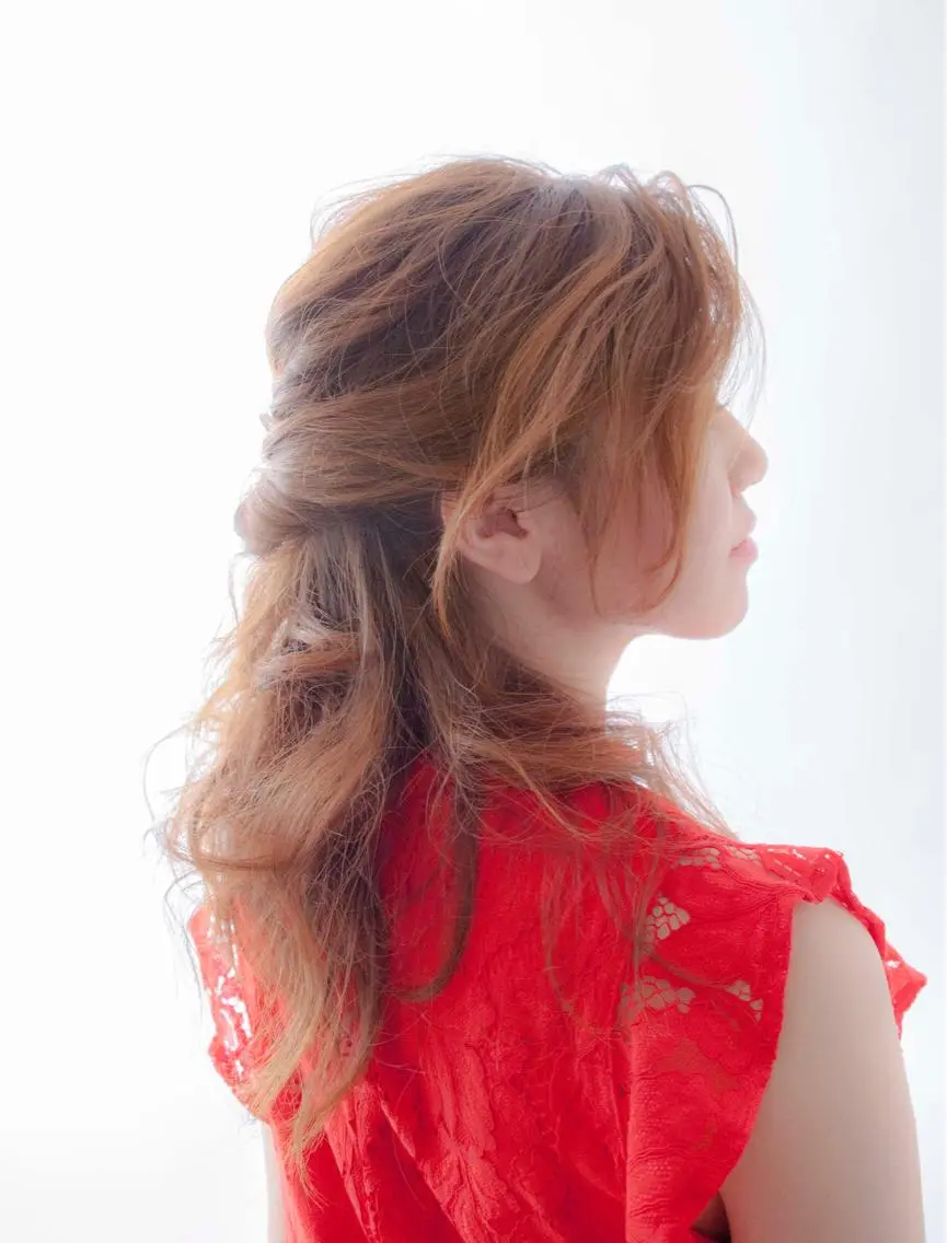 セミロング カラー パーマ セミロングパーマ アッシュ アドミラルYoshi oのヘアスタイル