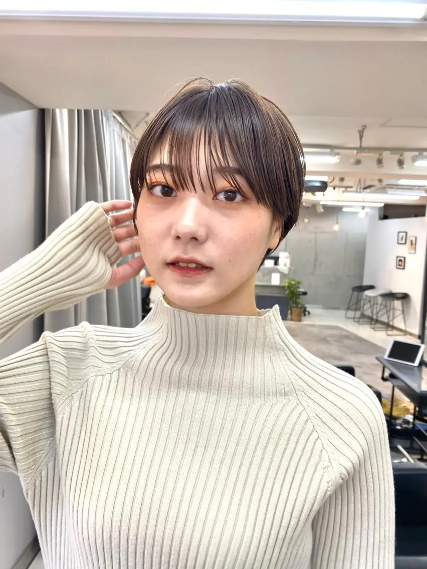 ショート 渋谷  中性ヘア あかりのヘアスタイル