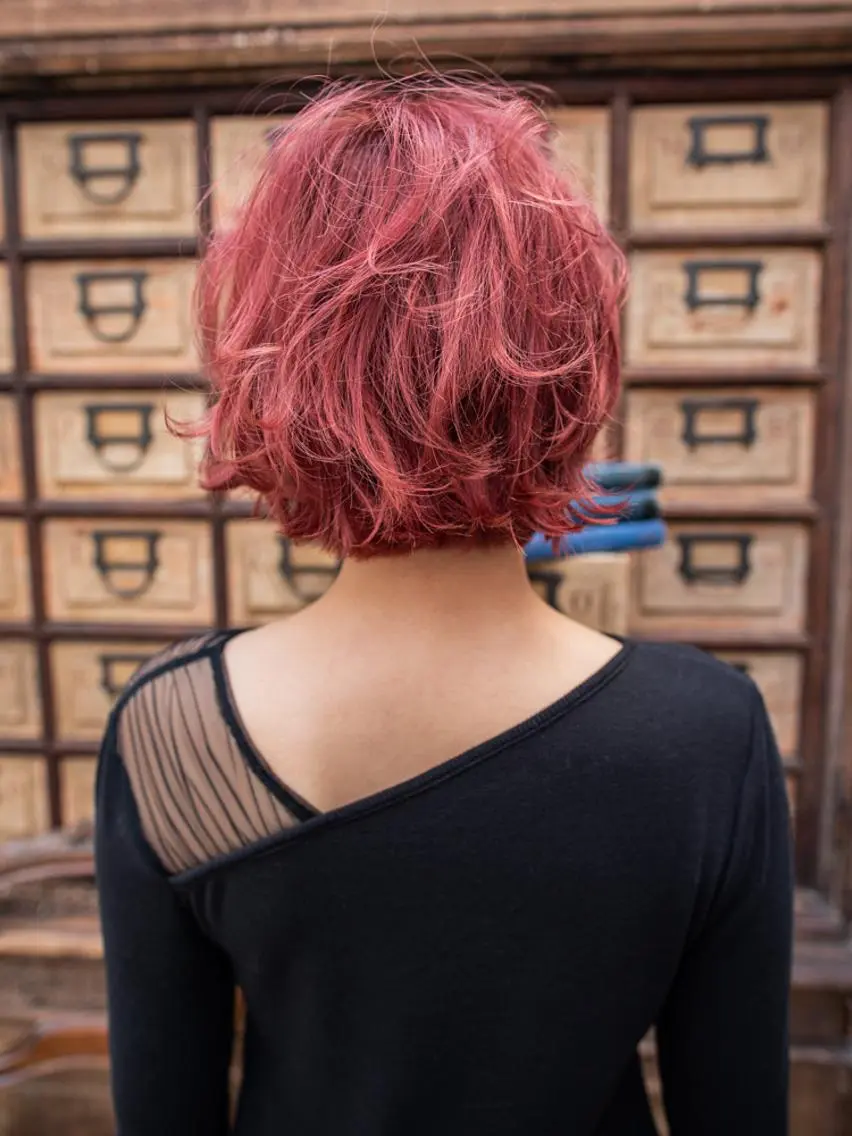 ショート カラー ヘアアレンジ ハイトーンカラー ショートヘア カット ヘアカラー トリートメント 北九州美容室 🕊️わかな✂︎のヘアスタイル