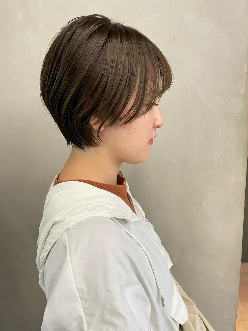ショート カラー ヘアカラー インナーカラー 推し ブリーチ 髪質改善のヘアスタイル