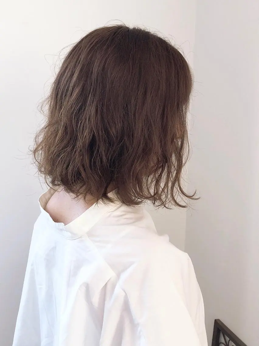 ミディアム パーマ ミディアムパーマ デジタルパーマ 松田 みのりのヘアスタイル