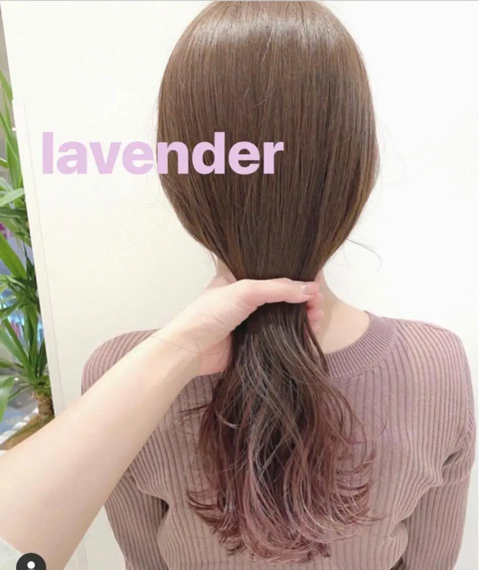 セミロング カラー ダブルカラー グラデーションカラー ラベンダーカラー アイブロウ 🍋黒瀬梨央の眉毛・アイブロウイメージ