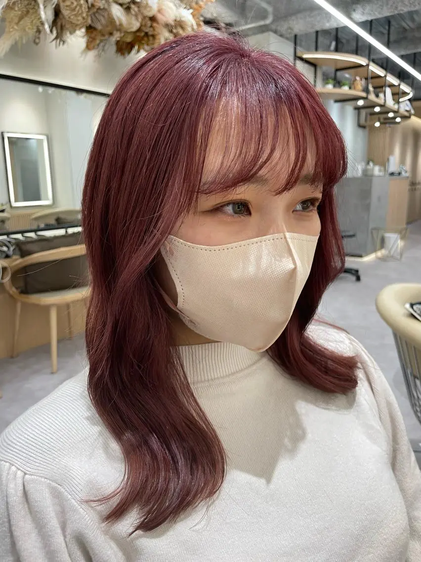セミロング カラー パーマ ヘアアレンジ メンズ キッズ ネイル レイヤー縮毛矯正 ささきすずね💗のヘアスタイル