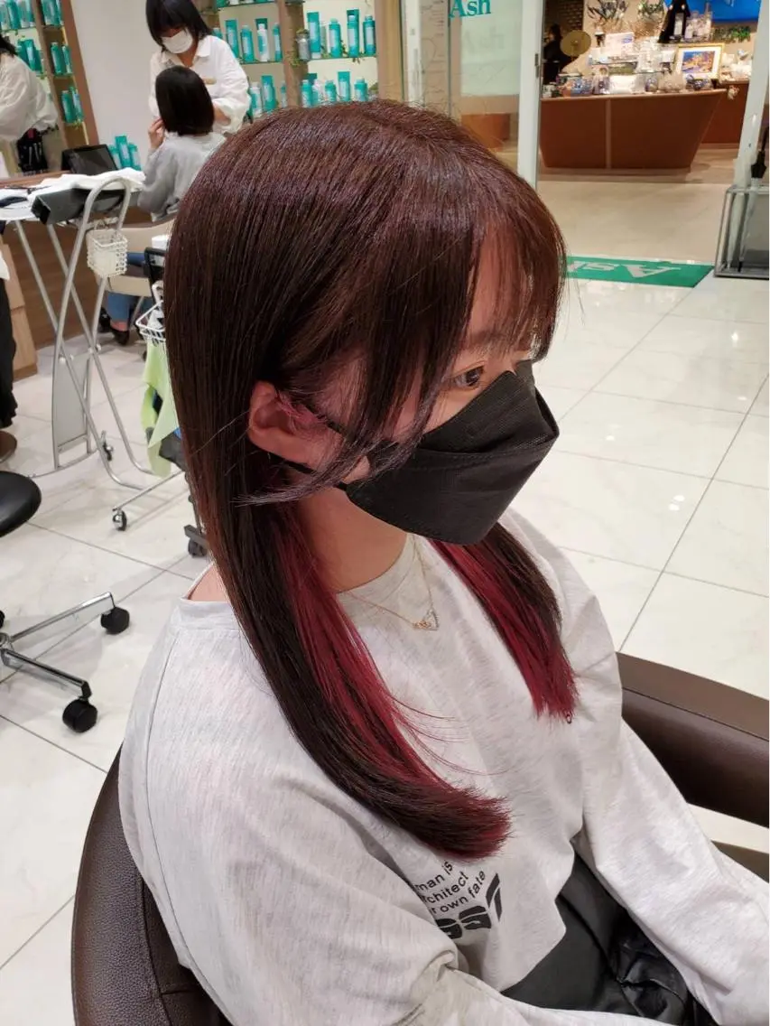 ロング ヘアカラー 前田 真孝のヘアスタイル