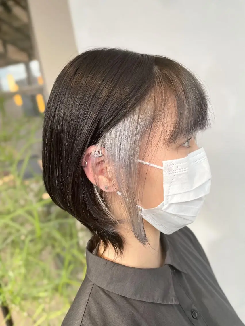 ショート カラー ハイトーン×レイヤー /遠藤将太のヘアスタイル