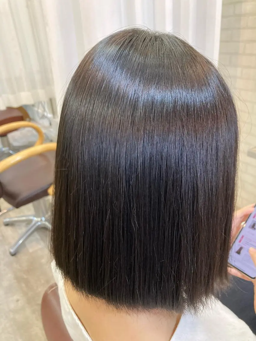 ミディアム カット ヘアカラー トリートメント 北田 瑠人のヘアスタイル