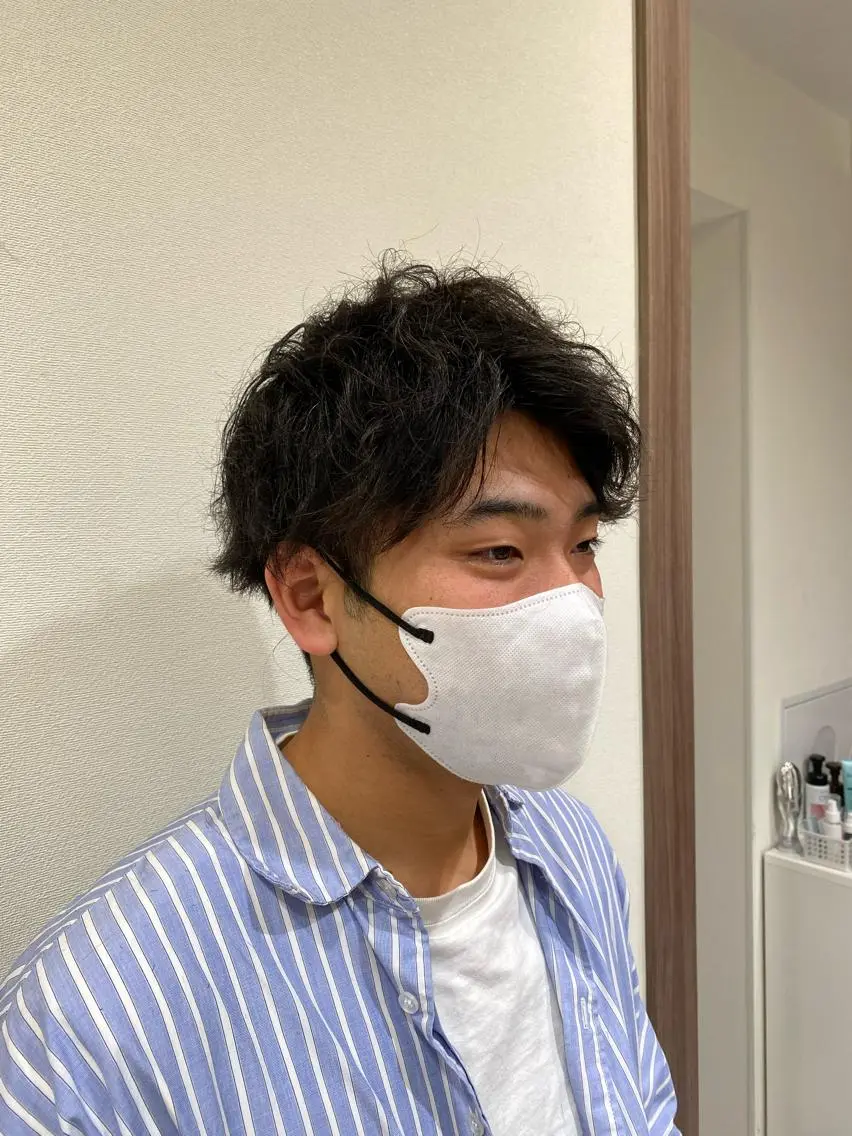 ショート パーマ メンズ メンズパーマ 当日予約可能✨ モデル募集中/金井祥のヘアスタイル