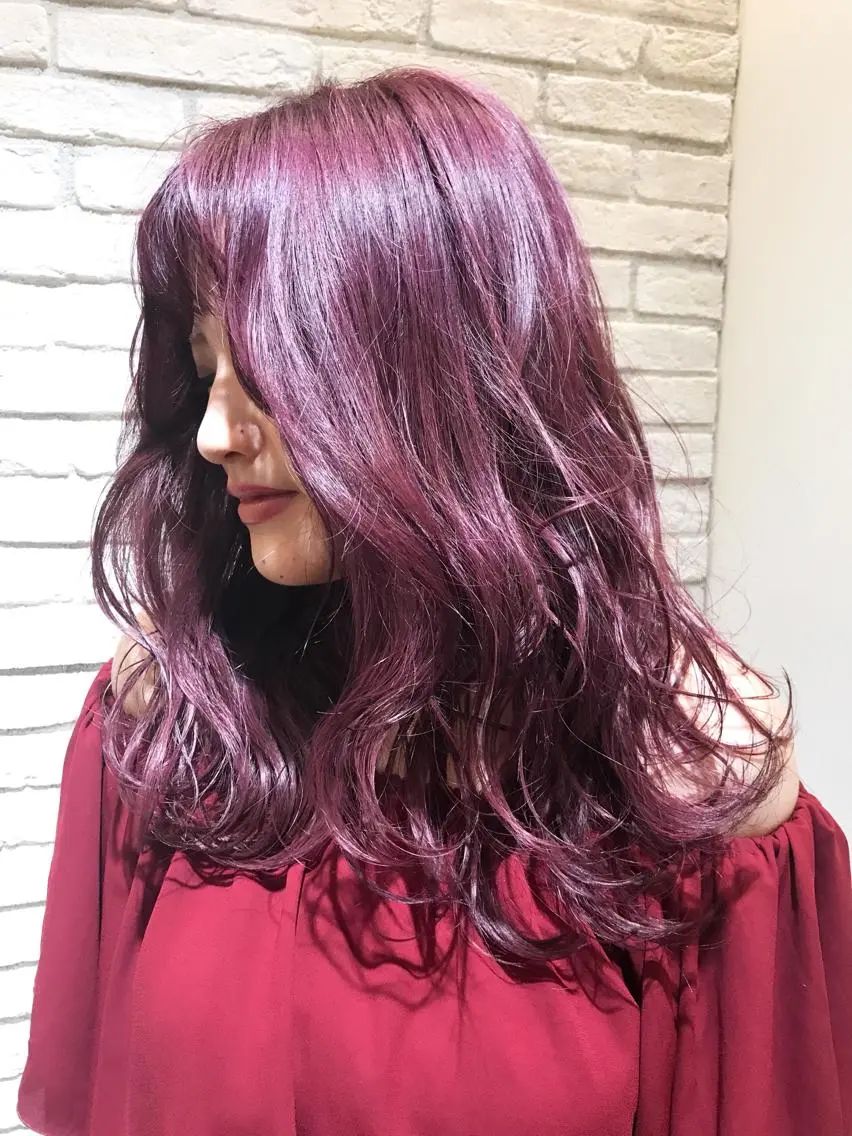 ロング カラー シールエクステ⭐️ オオミタクヤのヘアスタイル