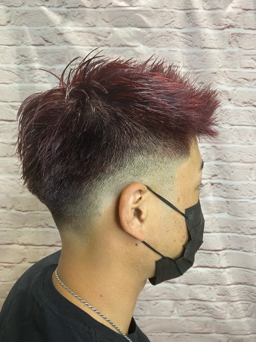カラー メンズ メンズブリーチ ブリーチ ブリーチなしカラー シムラ カイゲンのヘアスタイル