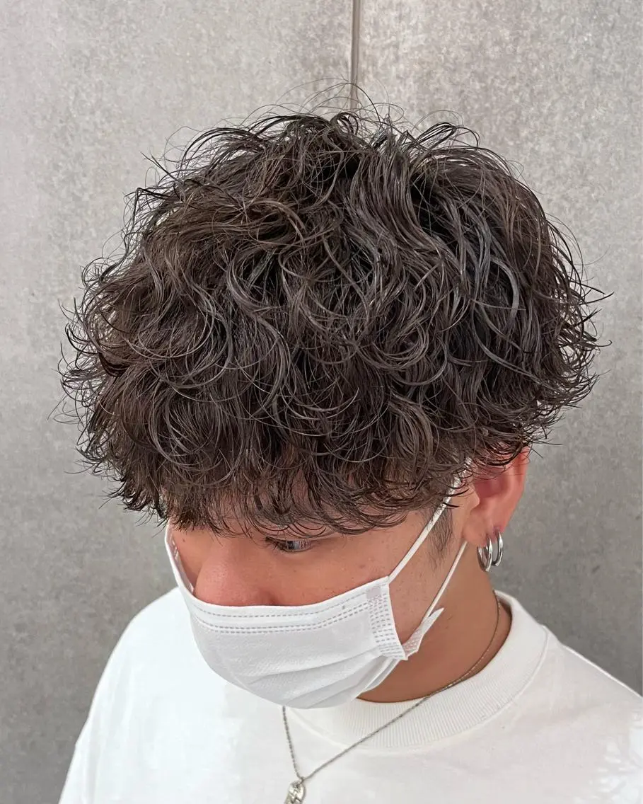 ショート パーマ メンズ カット パーマ 瀧野 翔吾【メンズ特化】のヘアスタイル