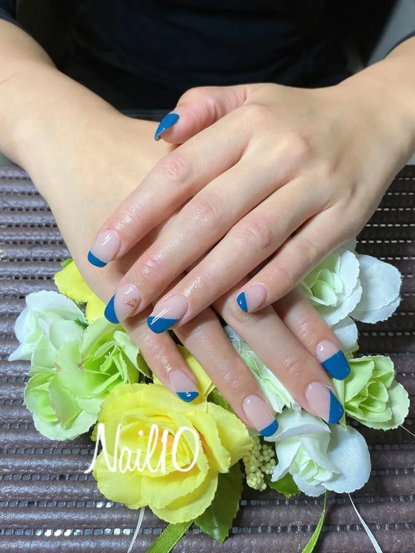 ネイル アートネイル 長さ出し フレンチネイル ハンドネイル Nail10 Kakoのネイルデザイン